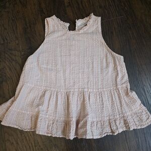 Universal Thread Light Pink Textured Sleeveless Blouse